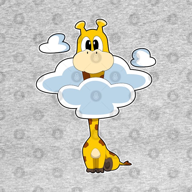 Giraffe with Clouds by Markus Schnabel